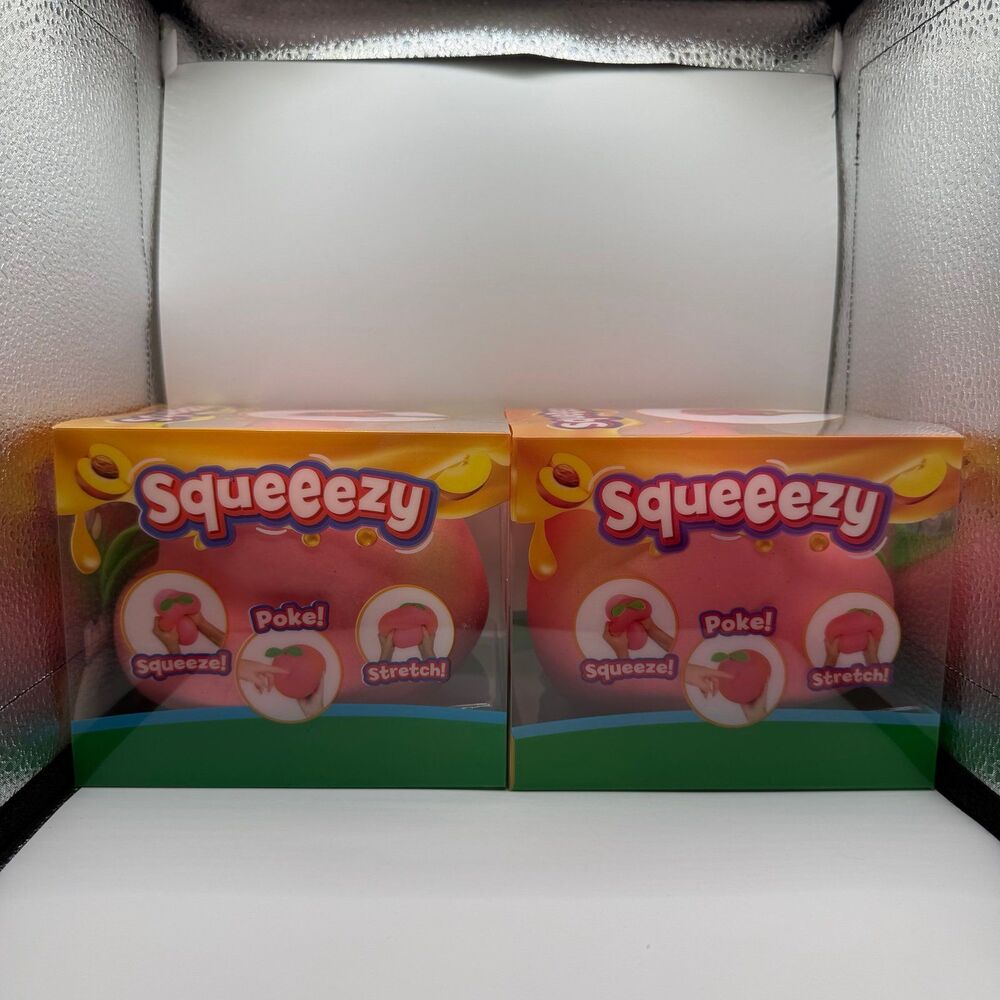 Sunny Days - Squeeezy Peach *100% Authentic* Viral Sensory Squish Toy (Set of 2)